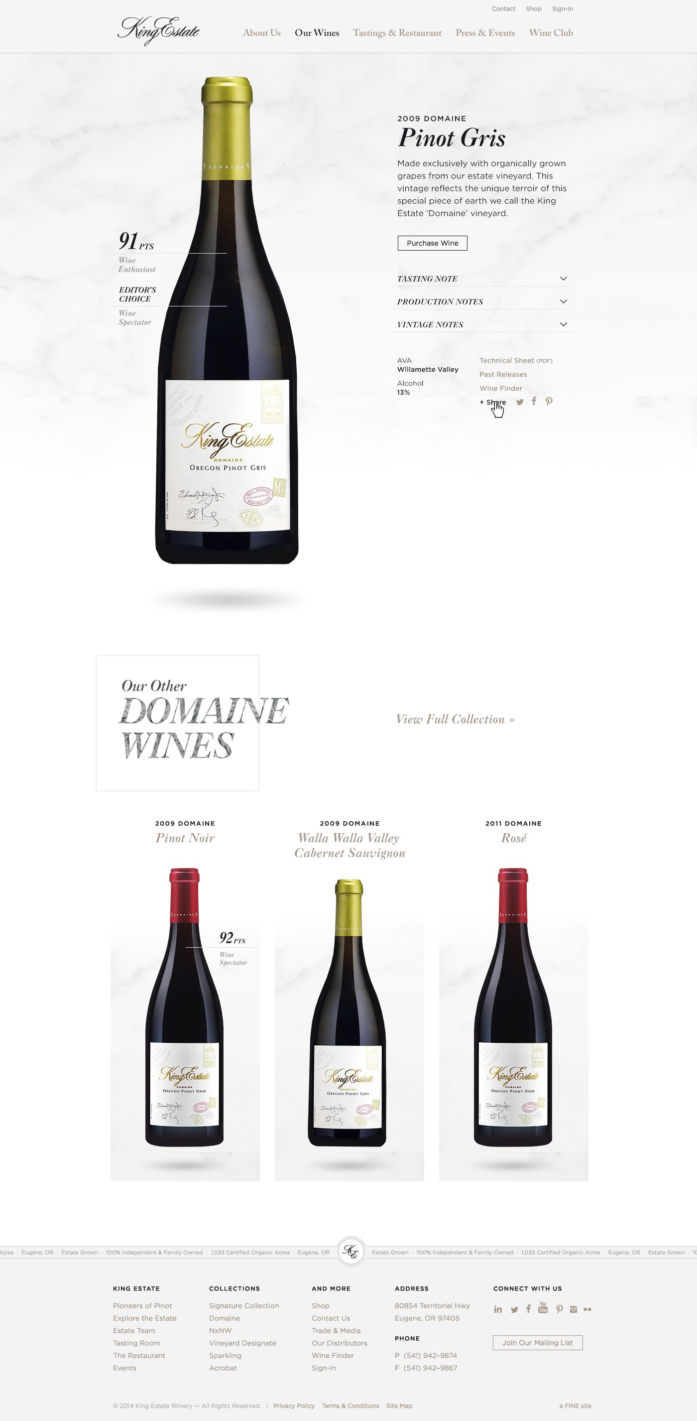 Wine detail · Desktop