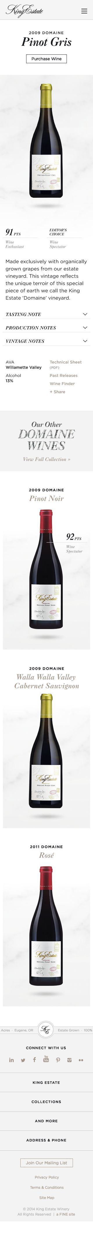 Wine detail · Mobile
