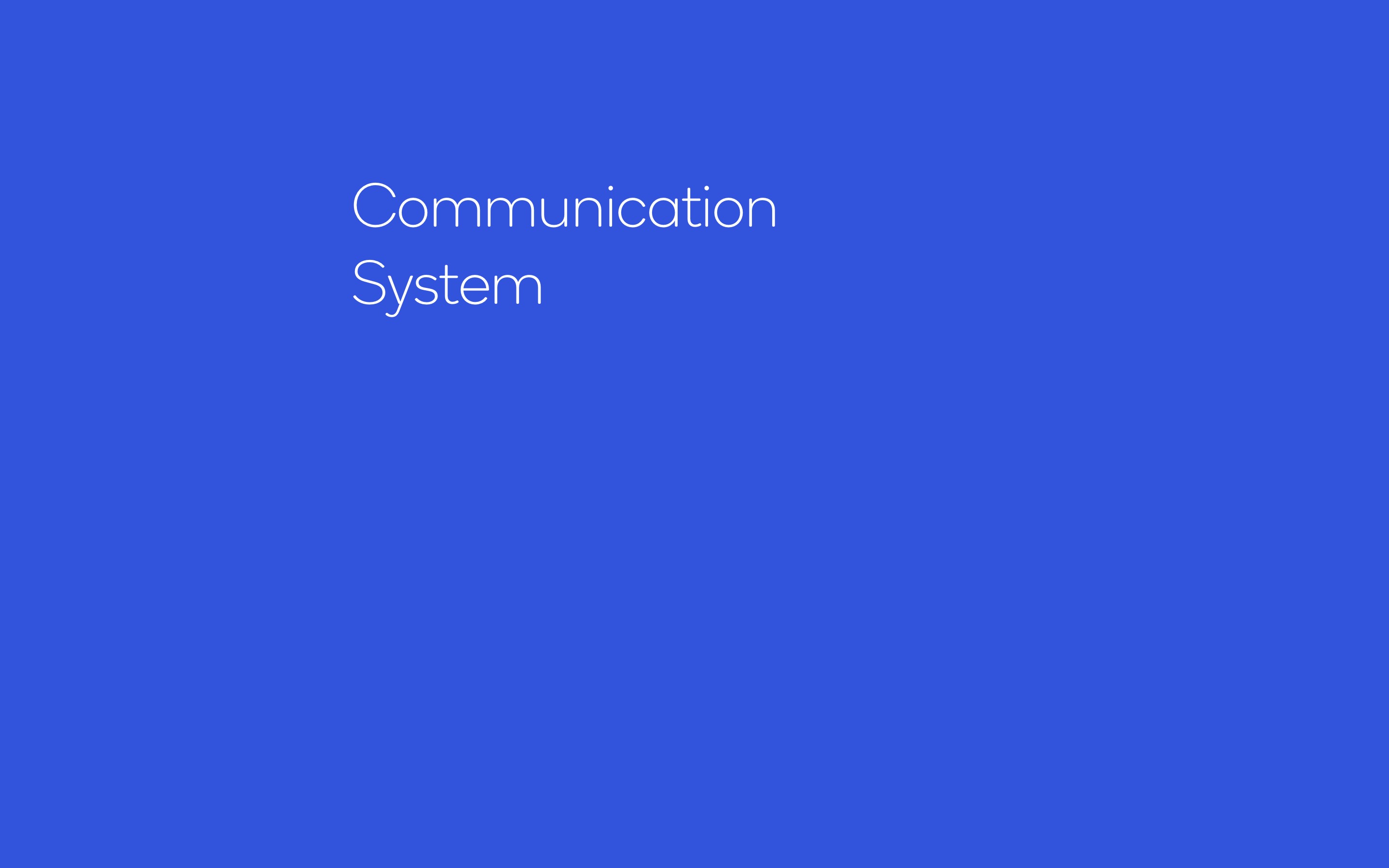 Communication Systems, page 1 of 25: Communication System cover